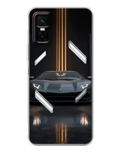 Чехол для Infinix GT 30 Pro с картинкой «Lamborghini золотые линии» Чехол для Infinix GT 30 Pro с картинкой «Lamborghini золотые линии»