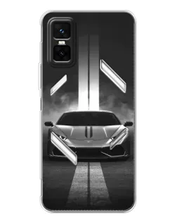 Чехол для Infinix GT 30 Pro с картинкой «Lamborghini симметрия дорог»