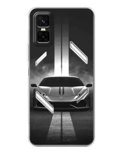 Чехол для Infinix GT 30 Pro с картинкой «Lamborghini симметрия дорог» Чехол для Infinix GT 30 Pro с картинкой «Lamborghini симметрия дорог»