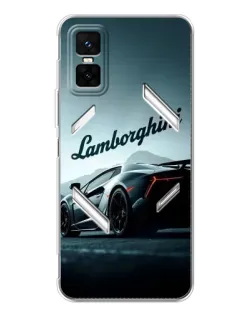 Чехол для Infinix GT 30 Pro с картинкой «Классическая надпись Lamborghini»
