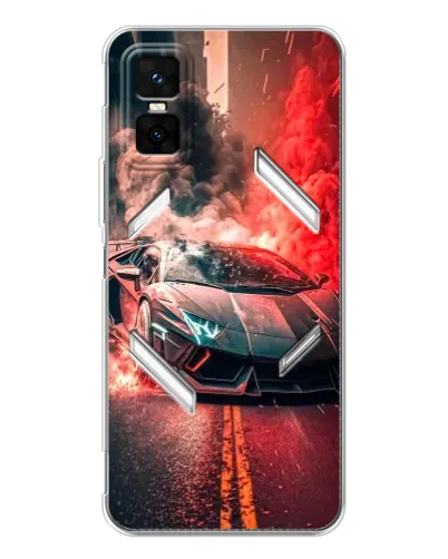 Чехол для Infinix GT 30 Pro с картинкой «Lamborghini красный дым» Чехол для Infinix GT 30 Pro с картинкой «Lamborghini красный дым»