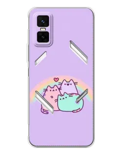 Чехол для Infinix GT 30 Pro с картинкой «Радужные Пушины»
