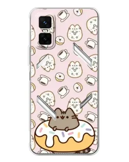 Чехол для Infinix GT 30 Pro с картинкой «Пушин на пончике»