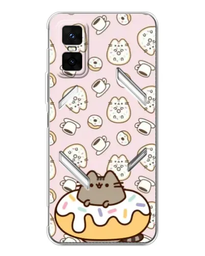 Чехол для Infinix GT 30 Pro с картинкой «Пушин на пончике»
