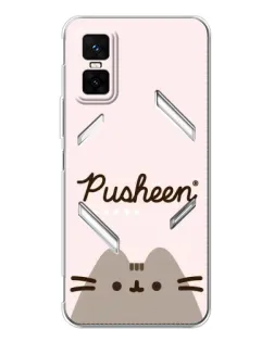 Чехол для Infinix GT 30 Pro с картинкой «Pusheen логотип»