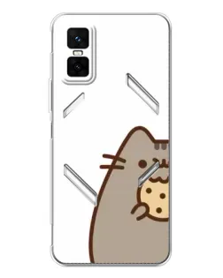 Чехол для Infinix GT 30 Pro с картинкой «Пушин с печеньем»