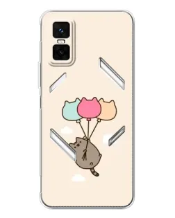 Чехол для Infinix GT 30 Pro с картинкой «Пушин на шариках»