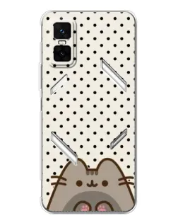 Чехол для Infinix GT 30 Pro с картинкой «Пушин в горошек»