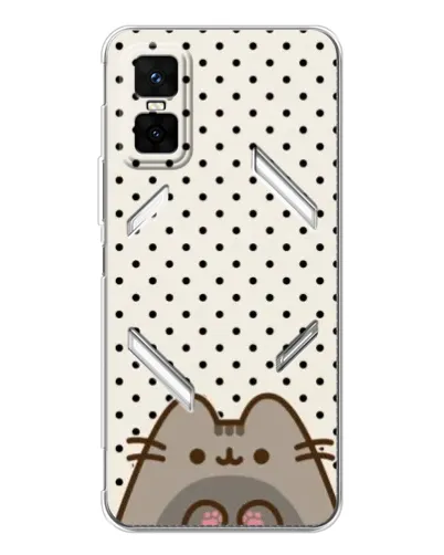 Чехол для Infinix GT 30 Pro с картинкой «Пушин в горошек»
