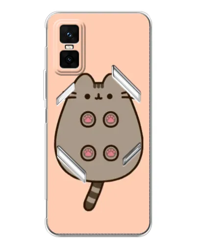Чехол для Infinix GT 30 Pro с картинкой «Пушин пузиком кверху»