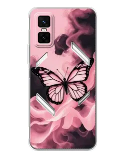 Чехол для Infinix GT 30 Pro с картинкой «Бабочка в дыму»