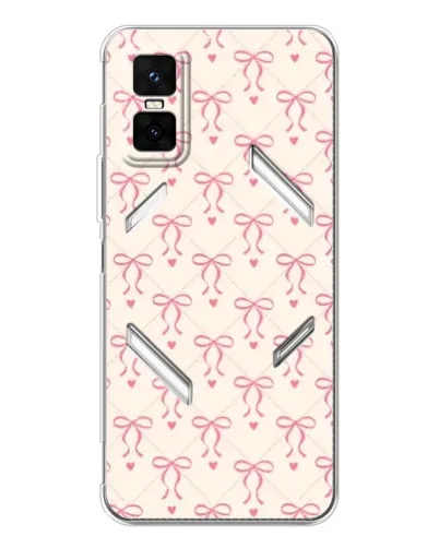 Чехол для Infinix GT 30 Pro с картинкой «Розовые бантики Coquette»