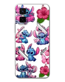 Чехол для Infinix GT 30 Pro с картинкой «Стикеры Stitch и Angel»