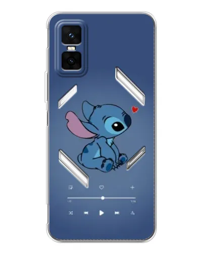 Чехол для Infinix GT 30 Pro с картинкой «Музыкальный Stitch»