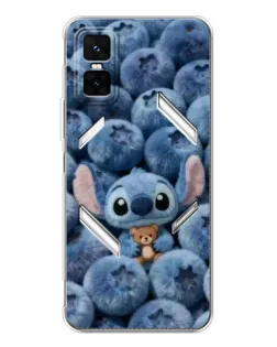 Чехол для Infinix GT 30 Pro с картинкой «Стич и голубика»