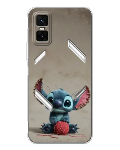 Чехол для Infinix GT 30 Pro с картинкой «Стич на коричневом фоне»