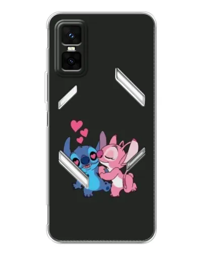 Чехол для Infinix GT 30 Pro с картинкой «Анжел целует Стича»