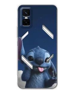 Чехол для Infinix GT 30 Pro с картинкой «Стич в облаках»