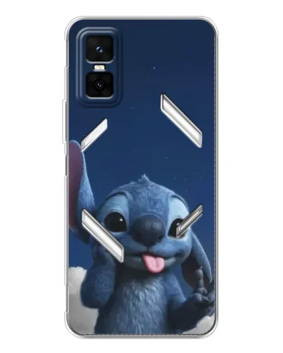 Чехол для Infinix GT 30 Pro с картинкой «Стич в облаках»