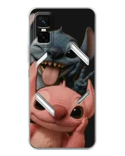 Чехол для Infinix GT 30 Pro с картинкой «Стич и Ангел»