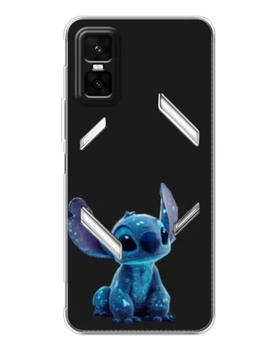 Чехол для Infinix GT 30 Pro с картинкой «Стич на черном»