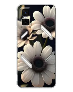 Чехол для Infinix GT 30 Pro с картинкой «Белые маргаритки макро»