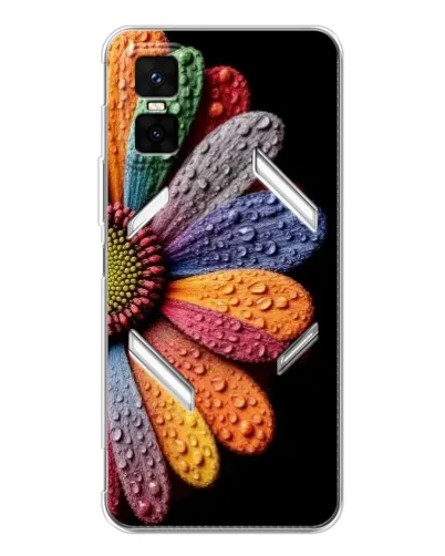 Чехол для Infinix GT 30 Pro с картинкой «Радужный цветок»