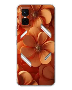 Чехол для Infinix GT 30 Pro с картинкой «Оранжевый макро цветок»