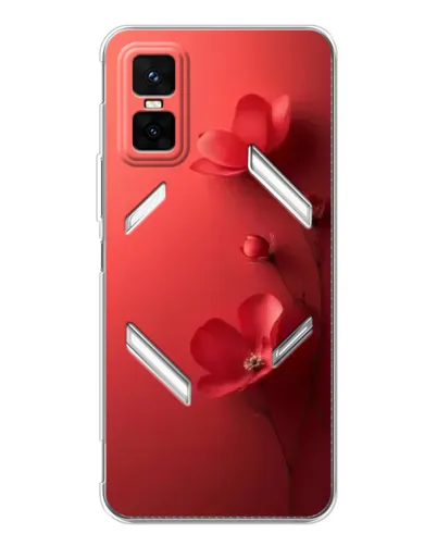 Чехол для Infinix GT 30 Pro с картинкой «Маковые соцветия»