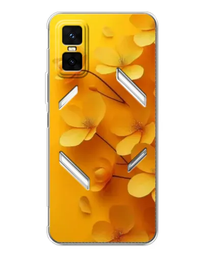 Чехол для Infinix GT 30 Pro с картинкой «Золотые лепестки»