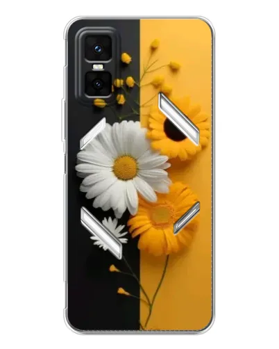 Чехол для Infinix GT 30 Pro с картинкой «Подсолнух и ромашка»