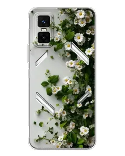 Чехол для Infinix GT 30 Pro с картинкой «Ветка мелких белых цветов»