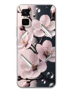 Чехол для Infinix GT 30 Pro с картинкой «Нежная сакура и капли»