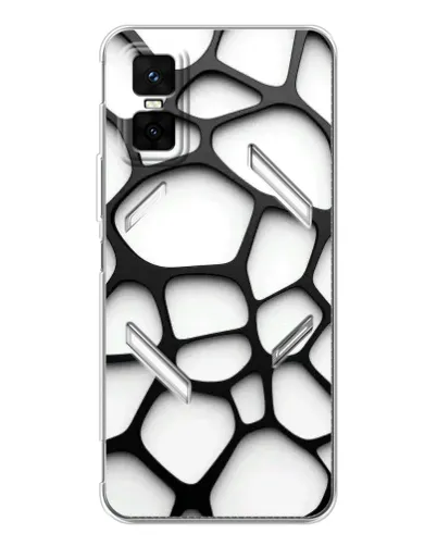 Чехол для Infinix GT 30 Pro с картинкой «Белая объемная сетка» Чехол для Infinix GT 30 Pro с картинкой «Белая объемная сетка»