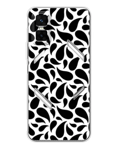 Чехол для Infinix GT 30 Pro с картинкой «Контрастные черные капли» Чехол для Infinix GT 30 Pro с картинкой «Контрастные черные капли»