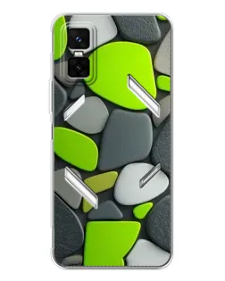 Чехол для Infinix GT 30 Pro с картинкой «Яркая неоновая галька»