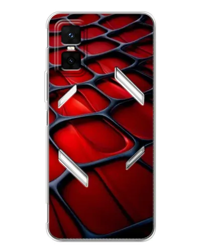 Чехол для Infinix GT 30 Pro с картинкой «Красная глянцевая сетка» Чехол для Infinix GT 30 Pro с картинкой «Красная глянцевая сетка»