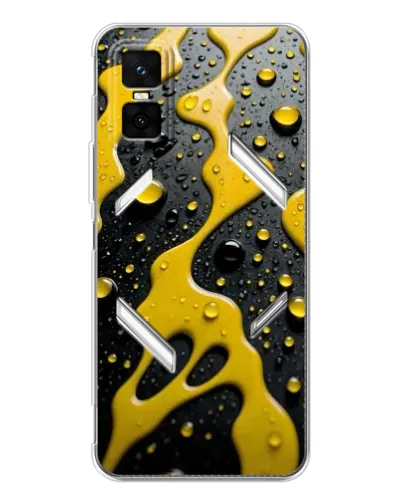 Чехол для Infinix GT 30 Pro с картинкой «Жидкое желтое золото» Чехол для Infinix GT 30 Pro с картинкой «Жидкое желтое золото»