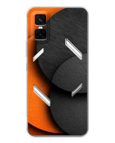 Чехол для Infinix GT 30 Pro с картинкой «Геометрия оранжевых кругов» Чехол для Infinix GT 30 Pro с картинкой «Геометрия оранжевых кругов»