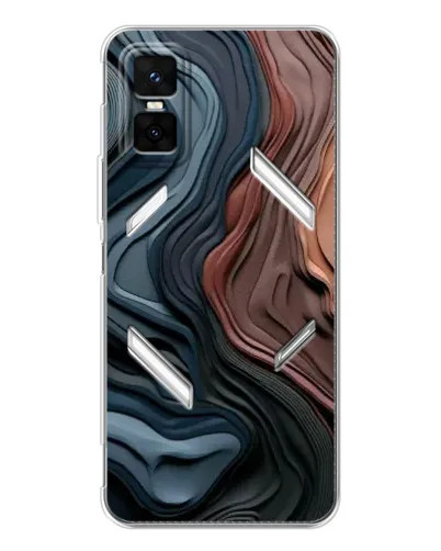 Чехол для Infinix GT 30 Pro с картинкой «Цветные волны каньона» Чехол для Infinix GT 30 Pro с картинкой «Цветные волны каньона»