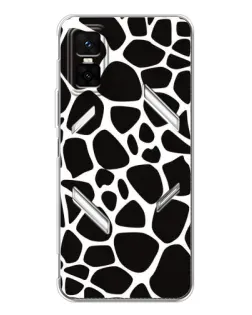 Чехол для Infinix GT 30 Pro с картинкой «Черно-белый жираф»