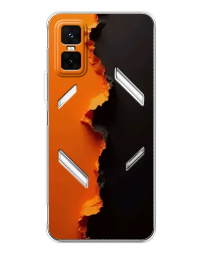 Чехол для Infinix GT 30 Pro с картинкой «Оранжевый разлом» Чехол для Infinix GT 30 Pro с картинкой «Оранжевый разлом»