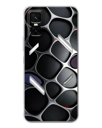 Чехол для Infinix GT 30 Pro с картинкой «Объемная темная решетка» Чехол для Infinix GT 30 Pro с картинкой «Объемная темная решетка»