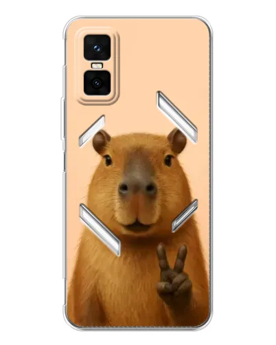 Чехол для Infinix GT 30 Pro с картинкой «Капибара виктория»
