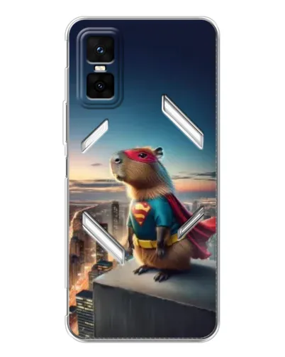 Чехол для Infinix GT 30 Pro с картинкой «Капи-мен супергерой»
