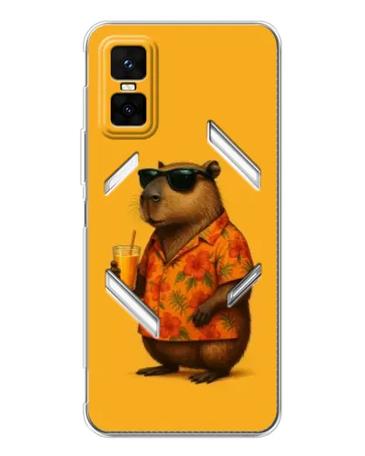 Чехол для Infinix GT 30 Pro с картинкой «Капибара на отдыхе»