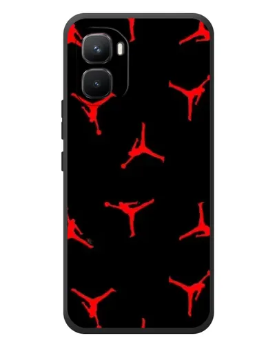 Чехол для Infinix GT 50 Pro с картинкой «Jordan Red Pattern» Чехол для Infinix GT 50 Pro с картинкой «Jordan Red Pattern»
