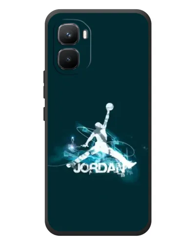 Чехол для Infinix GT 50 Pro с картинкой «Jordan Blue Fire» Чехол для Infinix GT 50 Pro с картинкой «Jordan Blue Fire»