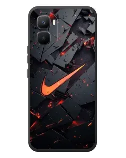 Чехол для Infinix GT 50 Pro с картинкой «Nike — эффект разломов»