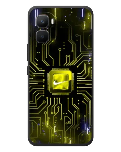 Чехол для Infinix GT 50 Pro с картинкой «Nike — золотая искра» Чехол для Infinix GT 50 Pro с картинкой «Nike — золотая искра»